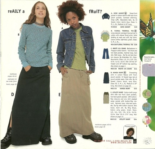 i-am-the-inksinger:  el-aatmik:  riotdog:  bitchwhoyoukiddin:  heteroh:  babylon-zoo:dELiA*s catalog, 1999  these looks should have never gone anywhere  I’d wear any of this today.  jesus christ the 90’s were something else  never forget  How in the