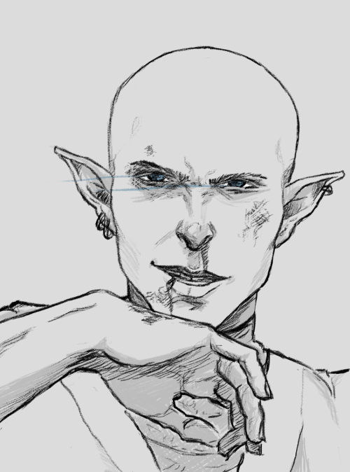 otherwolves:  otherwolves: “We were all young once,” he’d said. For him, young meant a time when his pride—his namesake—was something else altogether. Arrogance was what he was known for then.  Here’s a younger, angrier Solas, fresh