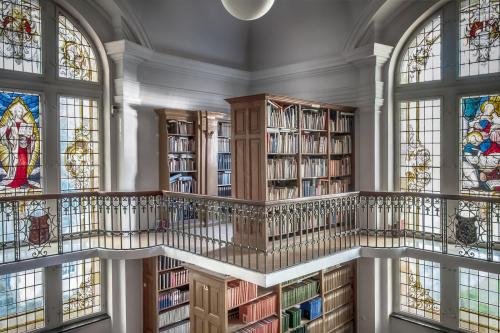 The library of Marienstatt cistercian monastery, Germany.The library is considerably older than the 