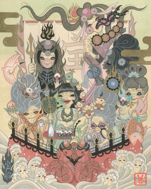 supersonicart: Junko Mizuno’s “Takarabune” at Gallery Nucleus. Currently on v