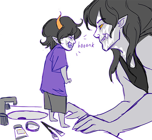 harlequinpants:Anonymous asked harlequinpants:I just love the way you draw lil gamzee and ghb! Do yo