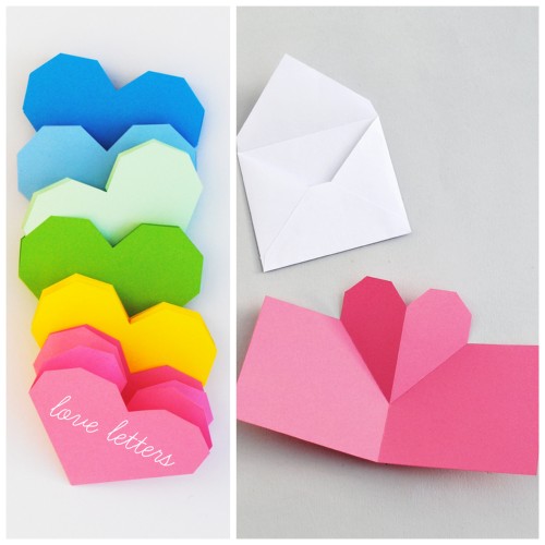 truebluemeandyou:DIY Pop Up Love Letters Tutorials and Templates from miniecoFor Valentine’s Day ide
