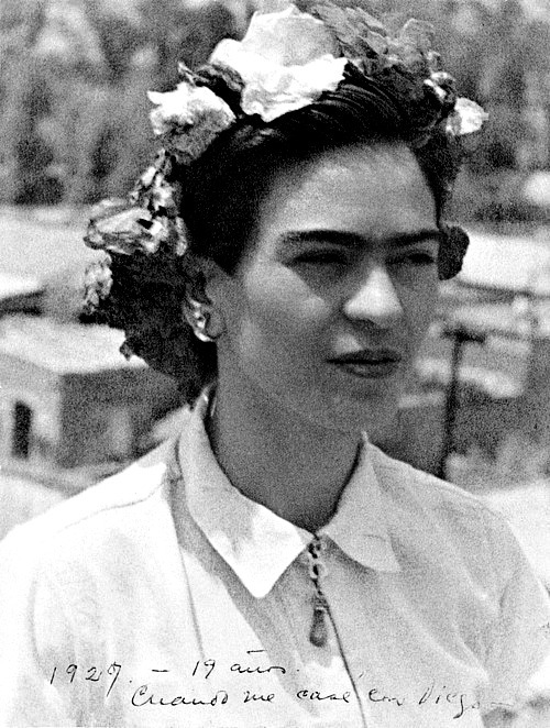 moma:momateens:Teenaged FridaA 19-year-old Frida Kahlo. Photo taken in 1927 