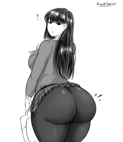 franktoniusart:Komi-san Can’t fit in a