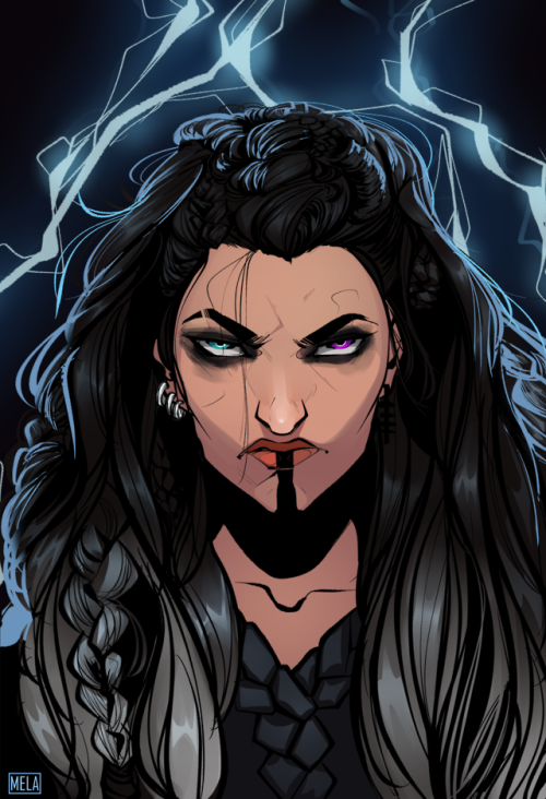 onestepfjord: mela-ohmela: Yasha [image description: a digital portrait of Yasha, a character from C