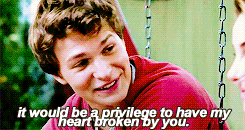 kyliezz:  I’m on a rollercoaster that only goes up my friend- Augustus waters 