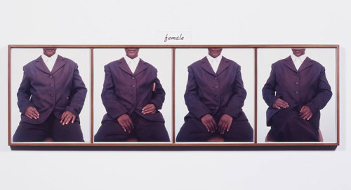 formschon:   She, Lorna Simpson, 1992. Four polaroid prints. 