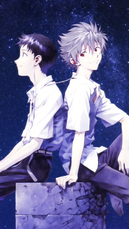 dgraymans:  1080x1920 phone wallpapers: Neon Genesis Evangelion - Kaworu & Shinji wallpapers ↳ request by weaboo-crazed | wallpaper requests are open!! (like/reblog if using / do not redistribute) 