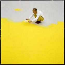 paddle8:  Wolfgang Laib sifting hazelnut pollen, 1992.  Read about Laib’s upcoming project at MoMA and more in our roundup of must-see NYC museum exhibitions!