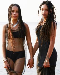 bestblackgirls:  fuckyeahlolawolf:    Zoë Kravitz and Lisa Bonet featured in Calvin Klein’s 2016 campaign: Life in the now.     Look Like twins