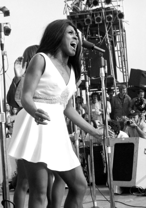 Ike & Tina Turner performing at the Newport Pop Festival in Northridge, California on June 20, 1