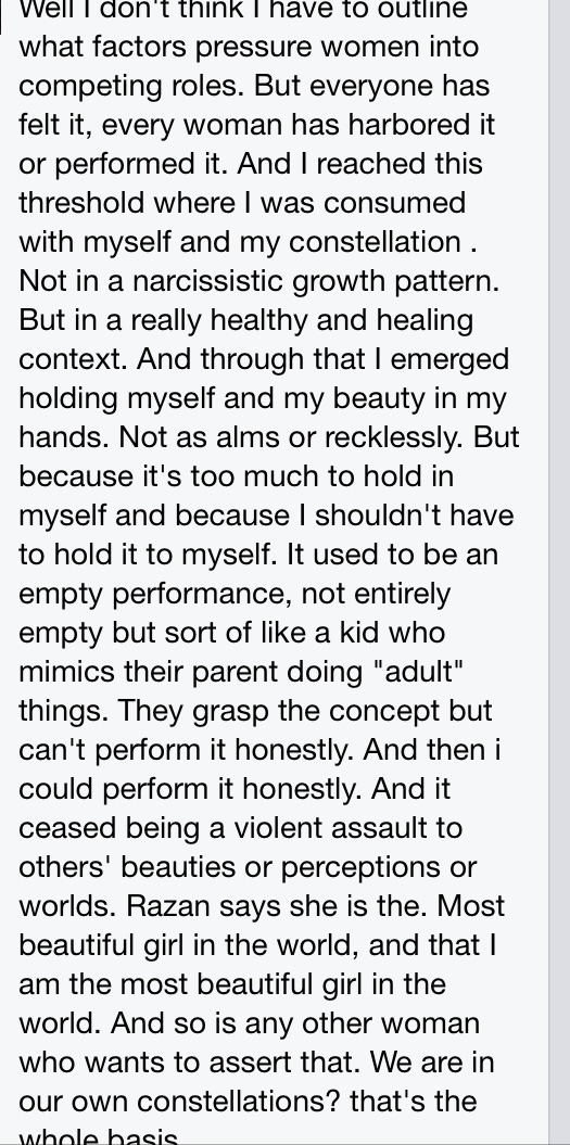 This is what I feel. I wrote more about this on my wordpress. So maybe I will copy