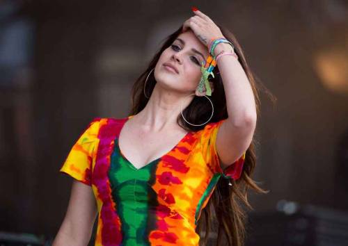 pinupgalore-lanadelrey: Lana Del Rey performing at Glastonbury