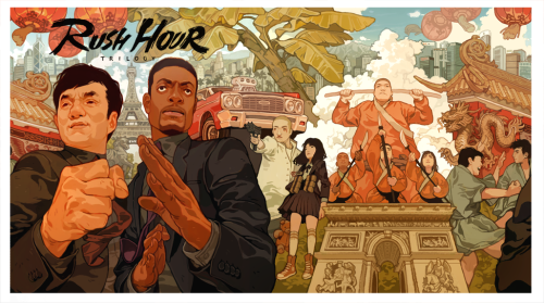 “RUSH HOUR TRILOGY for MONDO”Everything flew by so quick and I had so much going on, I never got to 