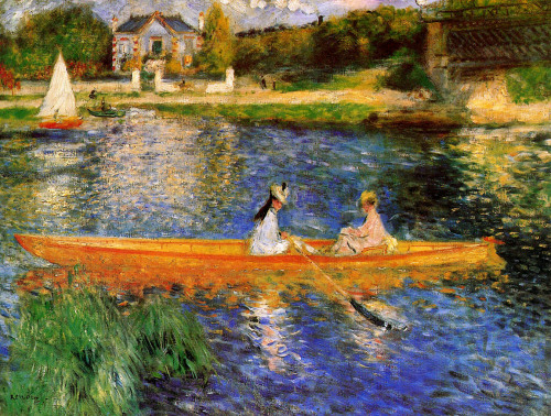 The Seine at Asnieres (The Skiff), 1879, Pierre-Auguste RenoirMedium: oil,canvas