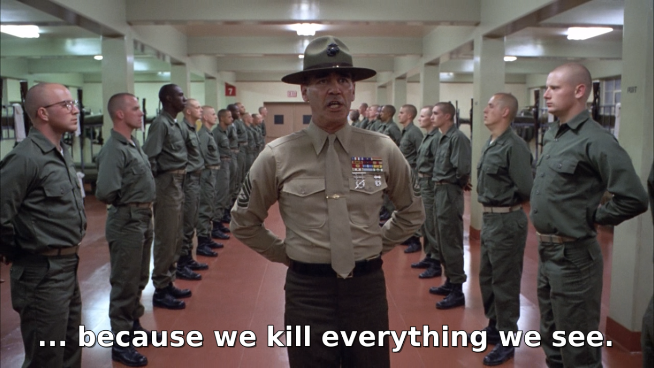 beambox:  Full Metal Jacket, Stanley Kubrick (1987) 