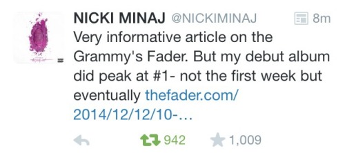 igglooaustralia:Nicki Minaj isn’t biting her tongue anymore. This isn’t the first time she’s spoken 