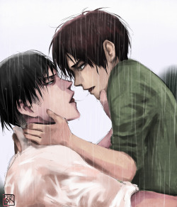 bev-nap:  “I wrote you everyday for a year, Eren” “You wrote me?” “It wasn’t over, it still isn’t over” *proceeds to make out* Ereri: The Notebook Style  …I just saw The Notebook on TV and then I had the urge to draw Eren and Levi in