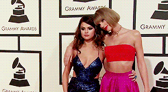 vanessaannes:  Taylor Swift &amp; Selena Gomez, Grammys 2016 