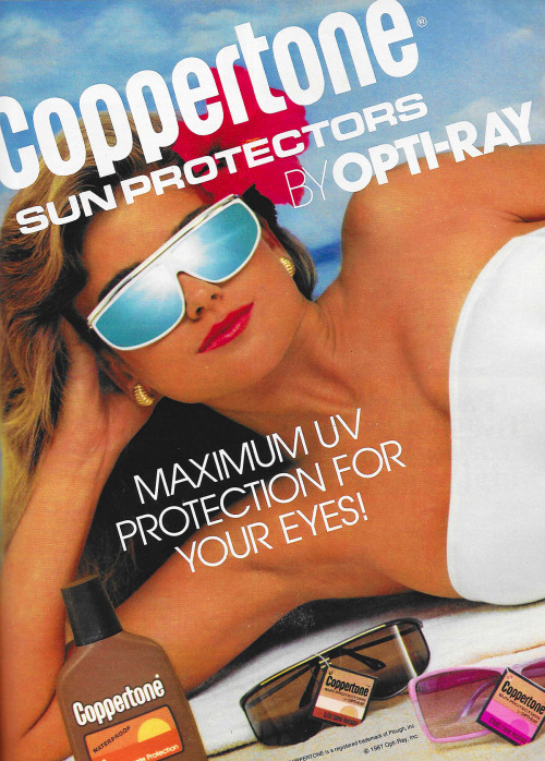 May 1987. ‘Maximum UV protection for your eyes!’