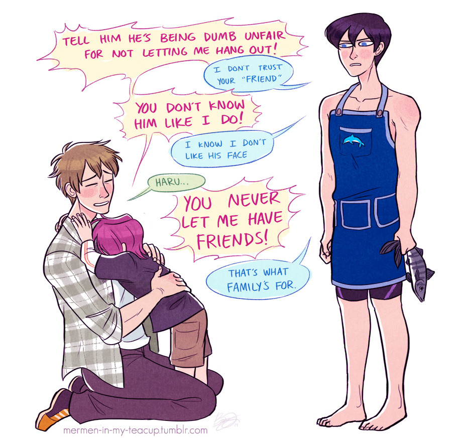 mermen-in-my-teacup:  I’m with Haru on this one Gotta protect this dysfunctional