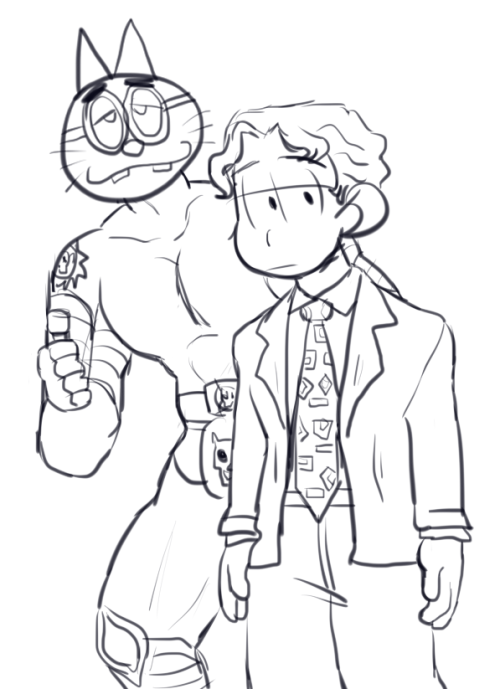 jojomatsu san: diamond is unbreakable!i couldn’t decide who jyushi would be so i just drew every opt