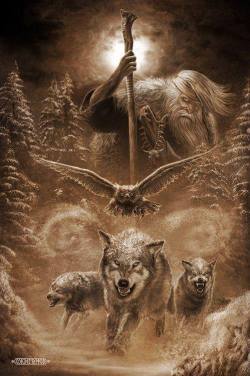 itmovesmemorelol:  In the Gylfaginning it describes Odin as the highest god of the Aesir, describing him as a son of Bestla and Borr and brother of Vili and Vé. Along with his brothers, he slayed Ymir and made Earth from the giants body.  “Vili”