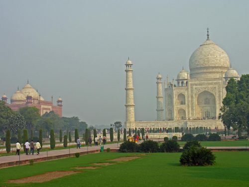 Taj Mahal Gardens From the Collection: Taj Mahal in Agra, India