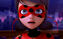 totographs: ladybug’s nose scrunch when figuring how to use her lucky charm (insp.)