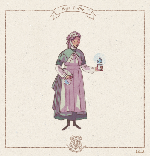 petitemarianna: Another one of the ‘neglected’ Hogwarts staff series. Pomfrey is mention