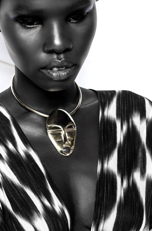 Visuals from Kenyan jewellery brand Adele Dejak featuring Shanelle Nyasiase