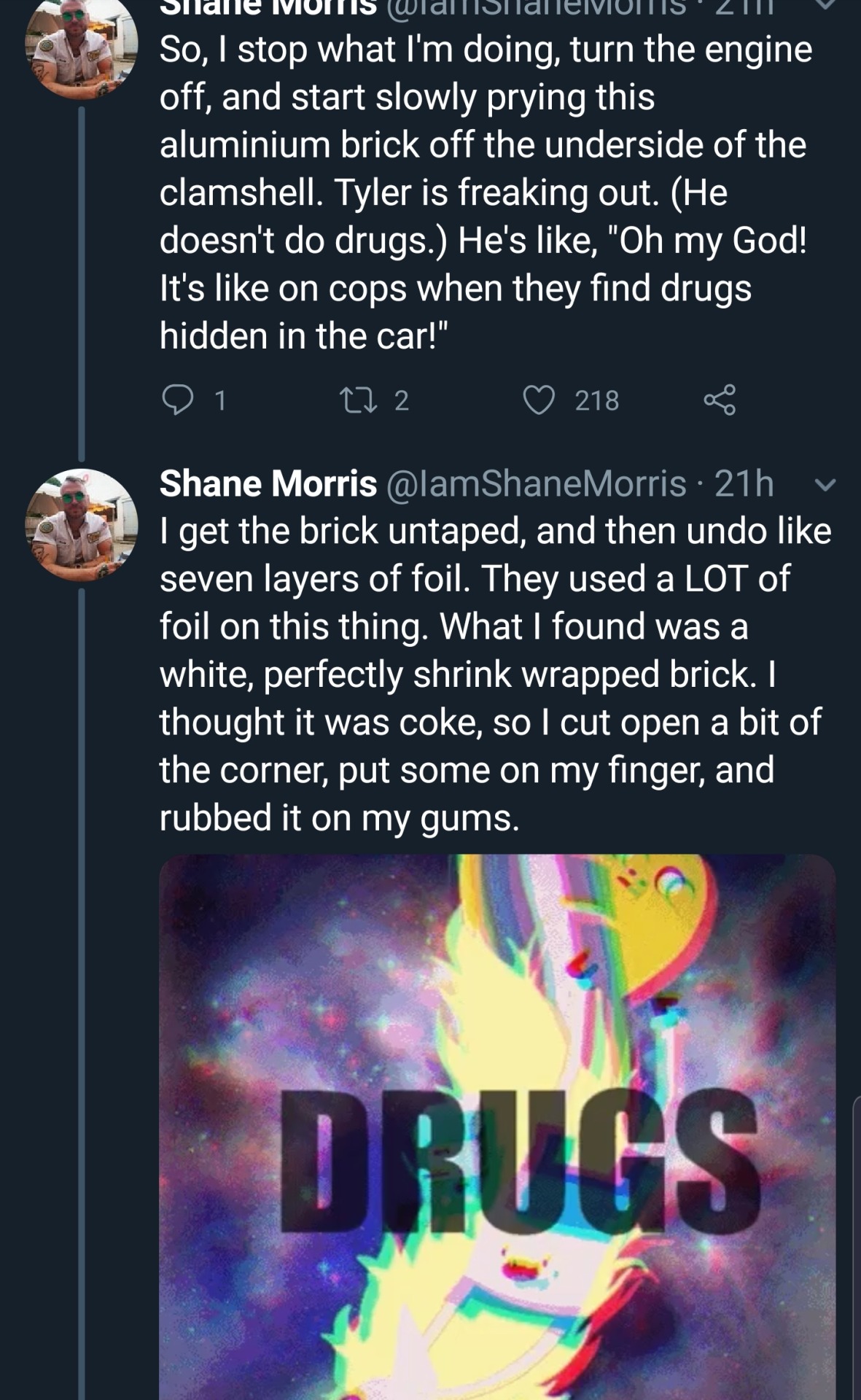 johnbrowndidnothingwrong:  lala-the-rebel:  catchymemes:    Holy fuck-  https://medium.com/@IamShaneMorris/i-lied-i-made-the-whole-thing-up-now-im-in-huge-trouble-e59da5831105