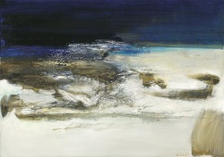 thunderstruck9:  Zao Wou-Ki (Chinese/French, 1920-2013), 23.05.62-07.01.71, 1962-71. Oil on canvas, 114 x 162 cm. 