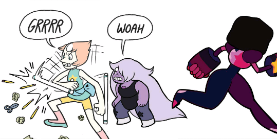 pearlsnose:  This was my favorite part from the entire graphic novel- go Pearl go!