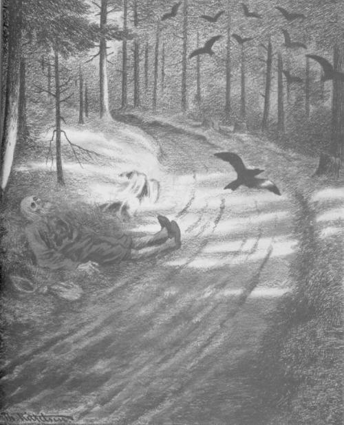 Theodor Kittelsen - Il povero (The poor)Cover of Hvis lyset tar oss, 3th Burzum&rsquo;s alb