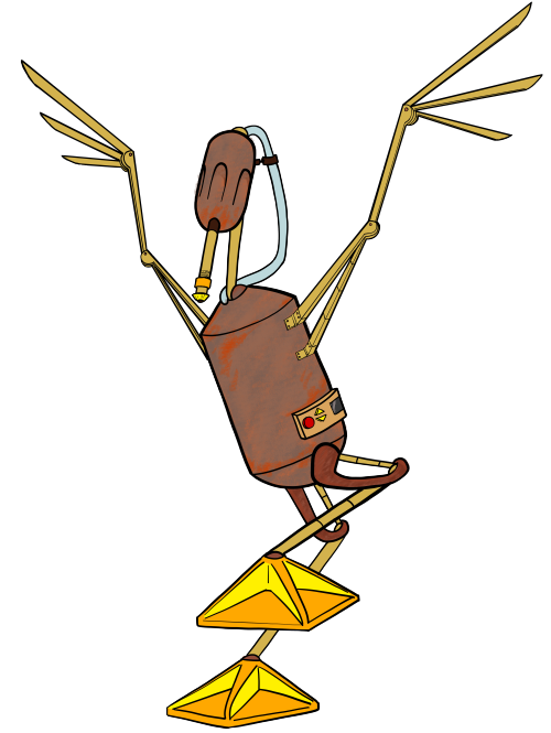 I decided to color up my bird bot. I don’t know what demographic this could possibly fit into, but I