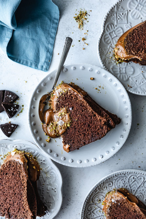  Mexican Hot Chocolate Bundt Cake with Dulce de Leche Glaze | plum