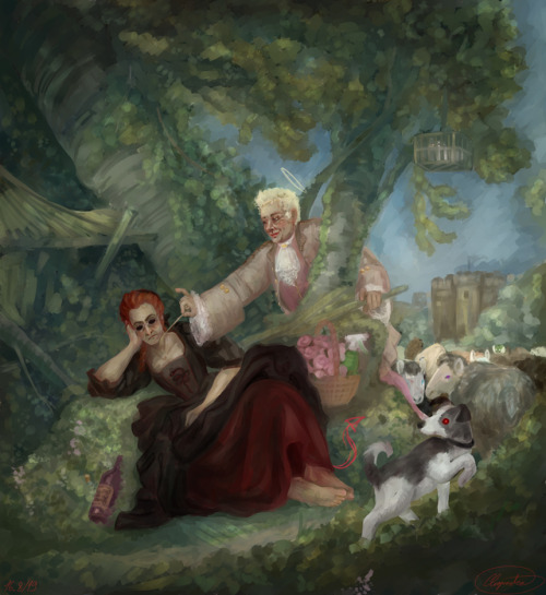 cliopadra:The angelically interrupted sleep Decided to sit down and do another repaint, this time of