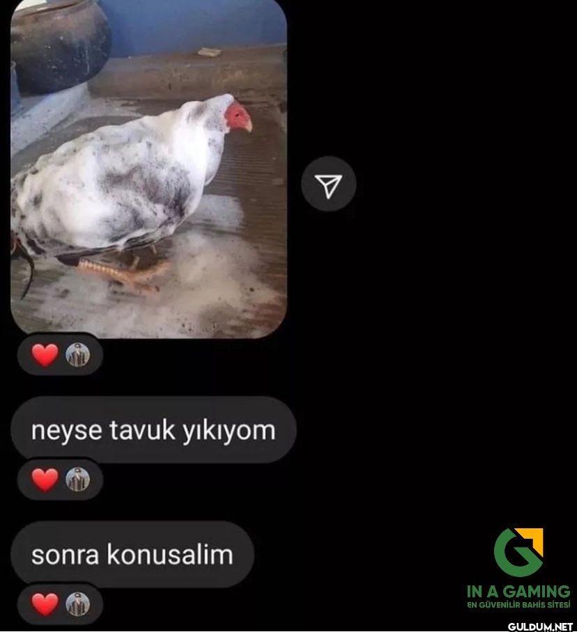 neyse tavuk yıkıyom sonra...