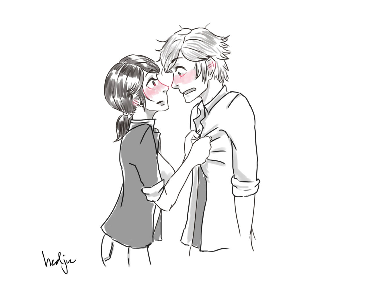 hedjee:  au where they knew eachothers identity and probably date eachother bonus