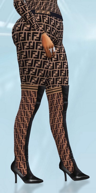 | NICKI MINAJ |FENDI Monogram Top & Leggings HQ2 ColorsMaxis MatchHas MorphsHas Specular and Nor