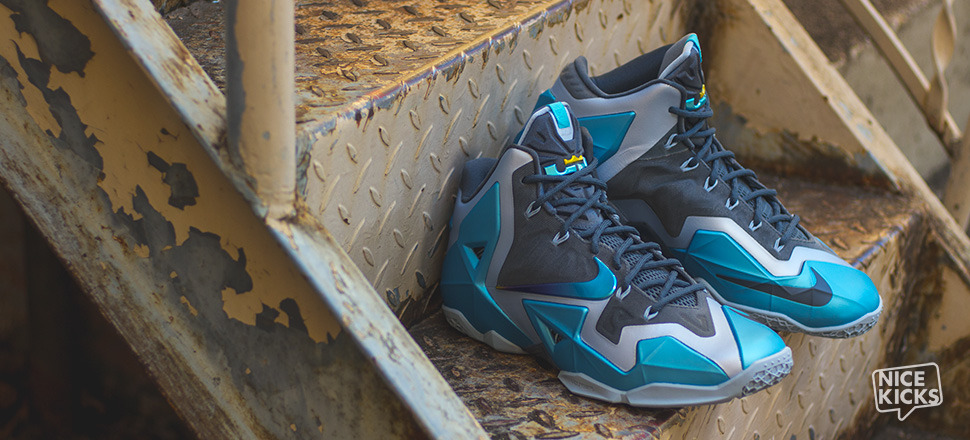 nicekicks:  Nike LeBron 11 “Gamma Blue” Detailed Images 