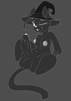 Shadow kitty&hellip; i got to lazy to shade it, but i like how it came out this way x3