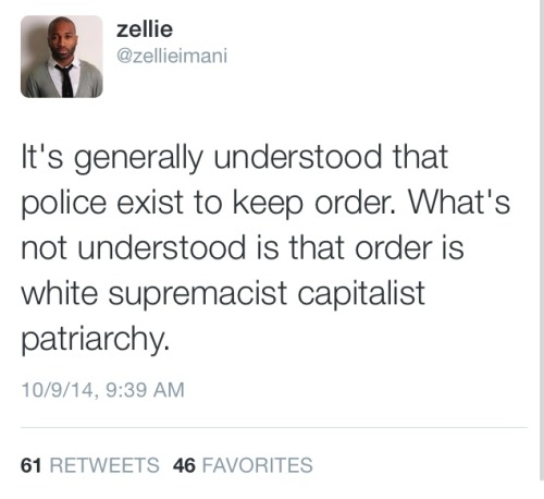 black-culture:  Response to the fatal police shooting of Vonderrit Myers 