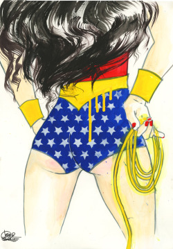 thehylianinthetardis:  redwhiteandgeekallover:  xombiedirge:  Superhero Bums by Lora Zombie / Tumblr Part of the POW! POW! art show, opening Saturday 10th August 2013, at Phone Booth Gallery.  Is it sad that I’m super excited that Babs has an
