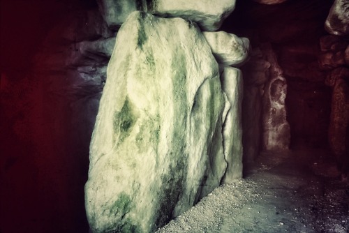 West Kennet Long Barrow Interior and Facade, Wiltshire, 27.6.18.