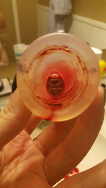 trustaslut:Ever wonder what half an ounce of period blood looks like?