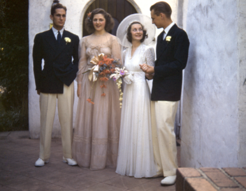 yesterdaysprint:Wedding party, Virginia, 1941