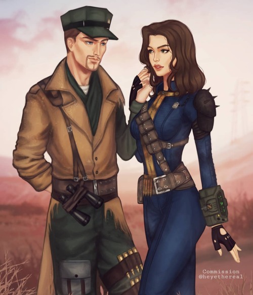 lovely fallout commissions! MacCready and Tyrrlin, Ellie and Hancock  If you are interested in a com