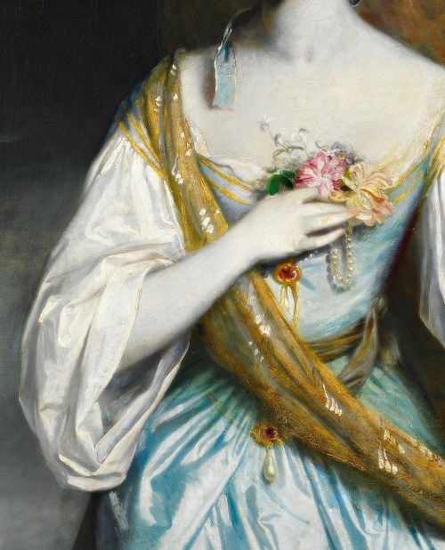 Anne Dashwood, Detail. by Sir Joshua Reynolds (1764)